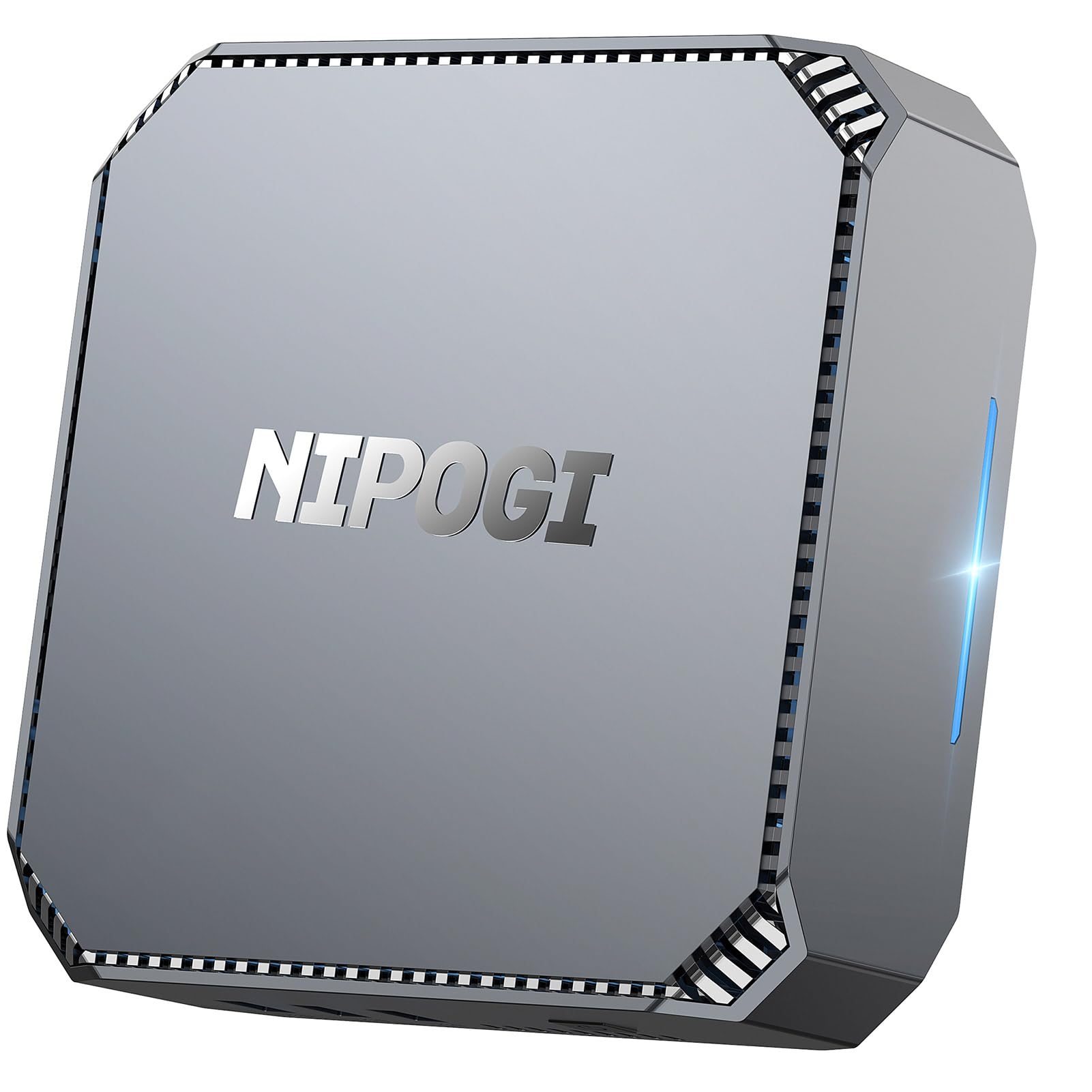 NiPoGi AK2 PLUS Mini PC, Ιntel Alder Lake-N100(fino a 3,4GHz, 6W TDP), 16GB DDR4 512GB M.2 SSD Mini Computer Desktop, supporto Doppio Display HDMI/WiFi 5/BT 4.2/Gigabit Ethernet per ufficio/casa/HTPC.