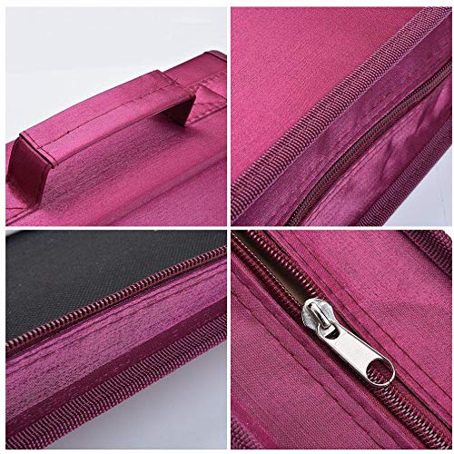 128 Capacity CD/DVD Protective CD Case Wallet Organiser Storage Holder Bag Portable with Carry Handle - Image 4
