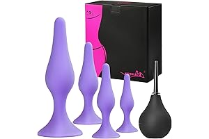 HISIONLEE Anal Plug Set: Enhance Stimulation with 5 Precision-Crafted Silicone Plugs