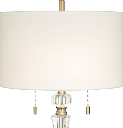 Miniatura 8 de Vienna Full Spectrum Jordan - Lámpara de mesa tradicional de 27 12 pulgadas de alto, acabado de latón, cristal de metal, pantalla única, color