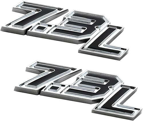 Miniatura 4 de 2 emblemas de 7.3L 3D Powerstroke Turbo Diesel Placa de identificación lateral Logo (rojo)