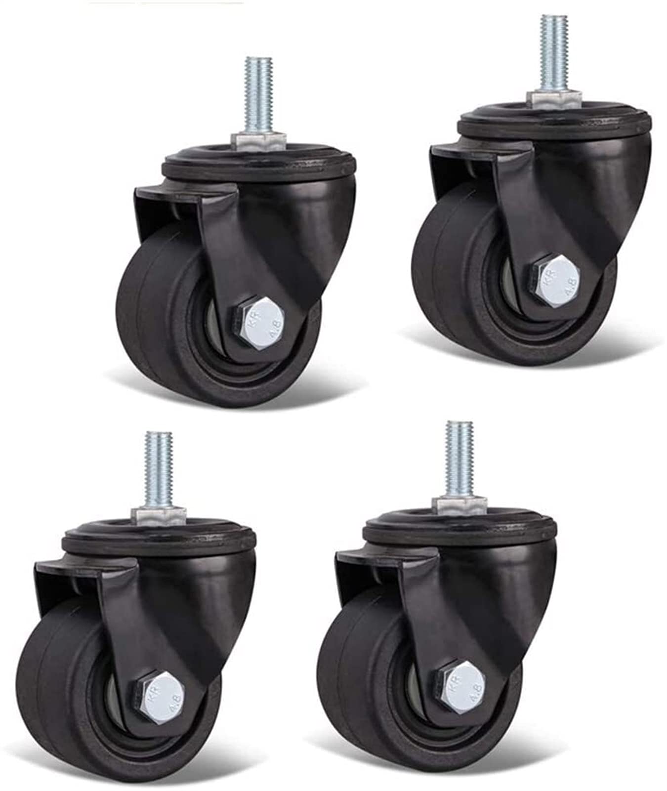 Roulette pivotante 50mm pour d&eacute;placer un chariot lourd facilement x4