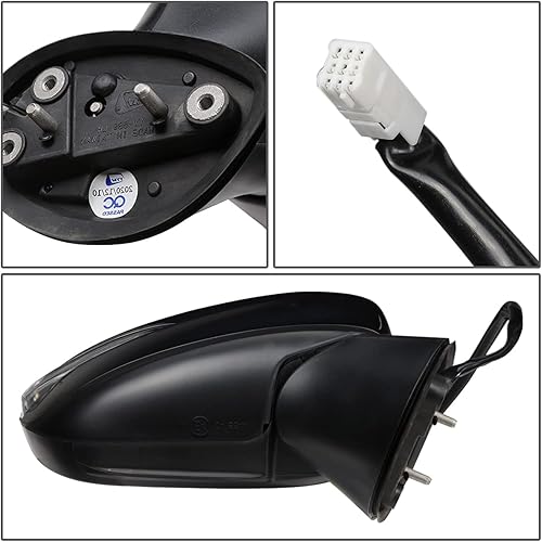Miniatura 4 de Auto Dynasty MA1321207 Espejo lateral derecho del pasajero estilo fábrica - Plegado manual | Ajuste de potencia | Señal de giro - Compatible con