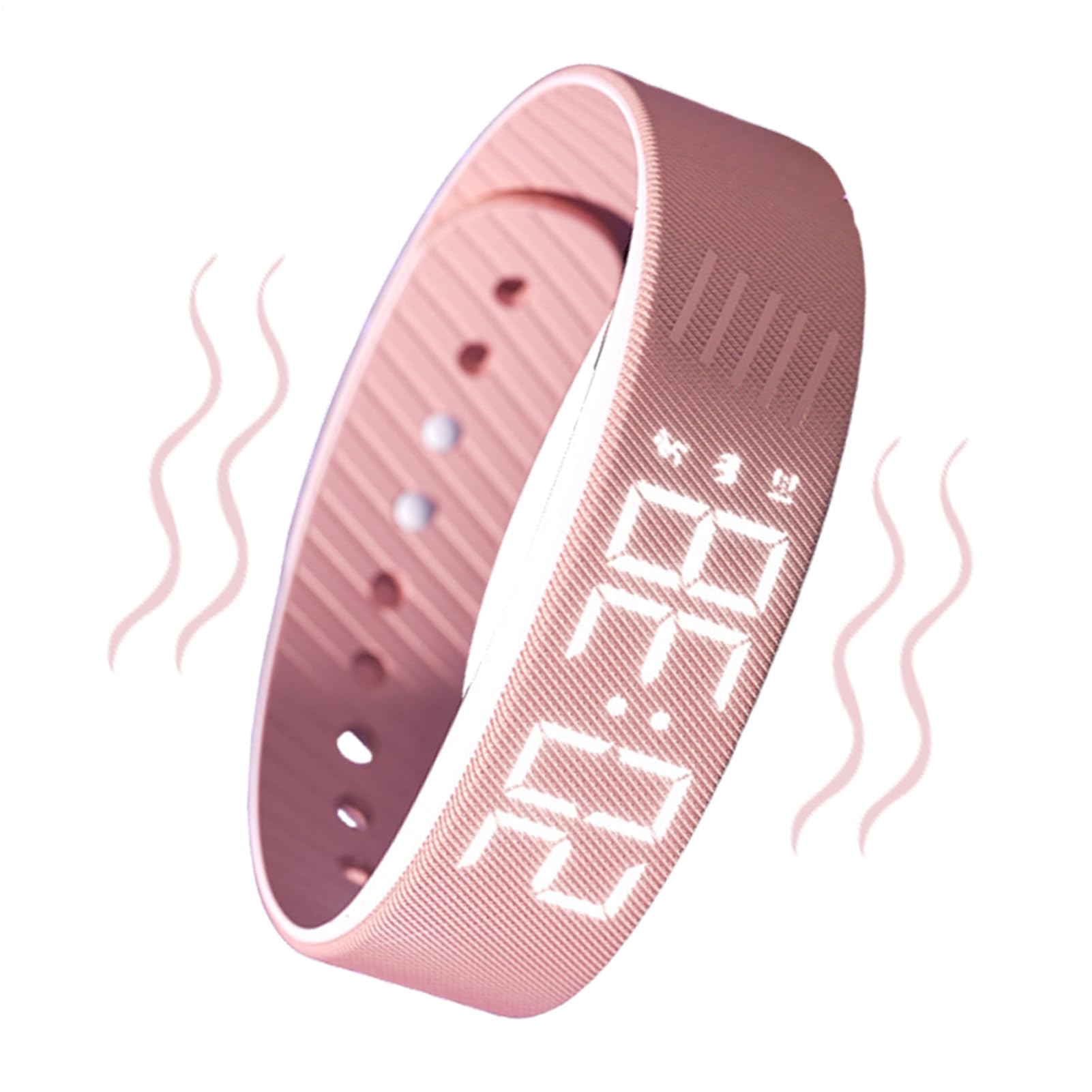 Vibrating Alarm Watch,Vibrating Alarm Wristband Smart Watch | Silent Adjustable Smartwatch Wristband Clock for Travel School Sports Outdoor Women Men Kids Heavy Sleepers Birthday