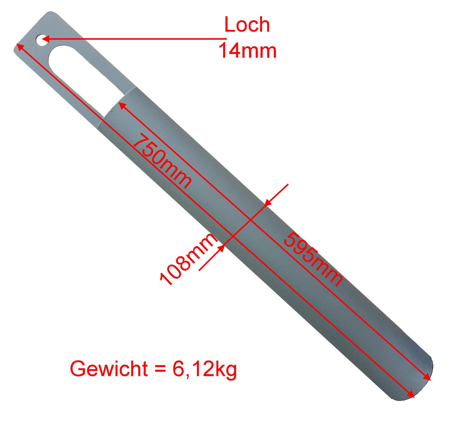 108mm Plunscher für z.B. KG Rohre DN115 / 125 ---- zum Bau einer Gartenpumpe Schwengelpumpe oder den Brunnen in ihrem Garten mit Erdbohrer Brunnenrohr und Holzzange Saugschlauch - Keine Kiespumpe