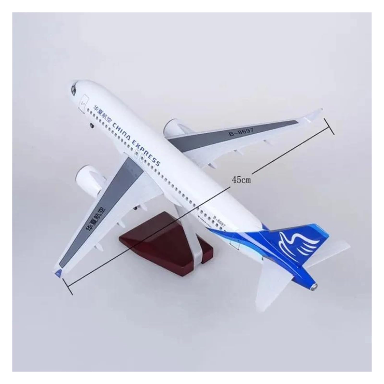 Diecast zabawki samolotowe w skali 1/80 dla samolotu A320 NEO Express Airlines Airbus Light z oświetleniem LED do kolekcji Fine Craft Model samolotu do zbierania i wyświetlania (bez światła)