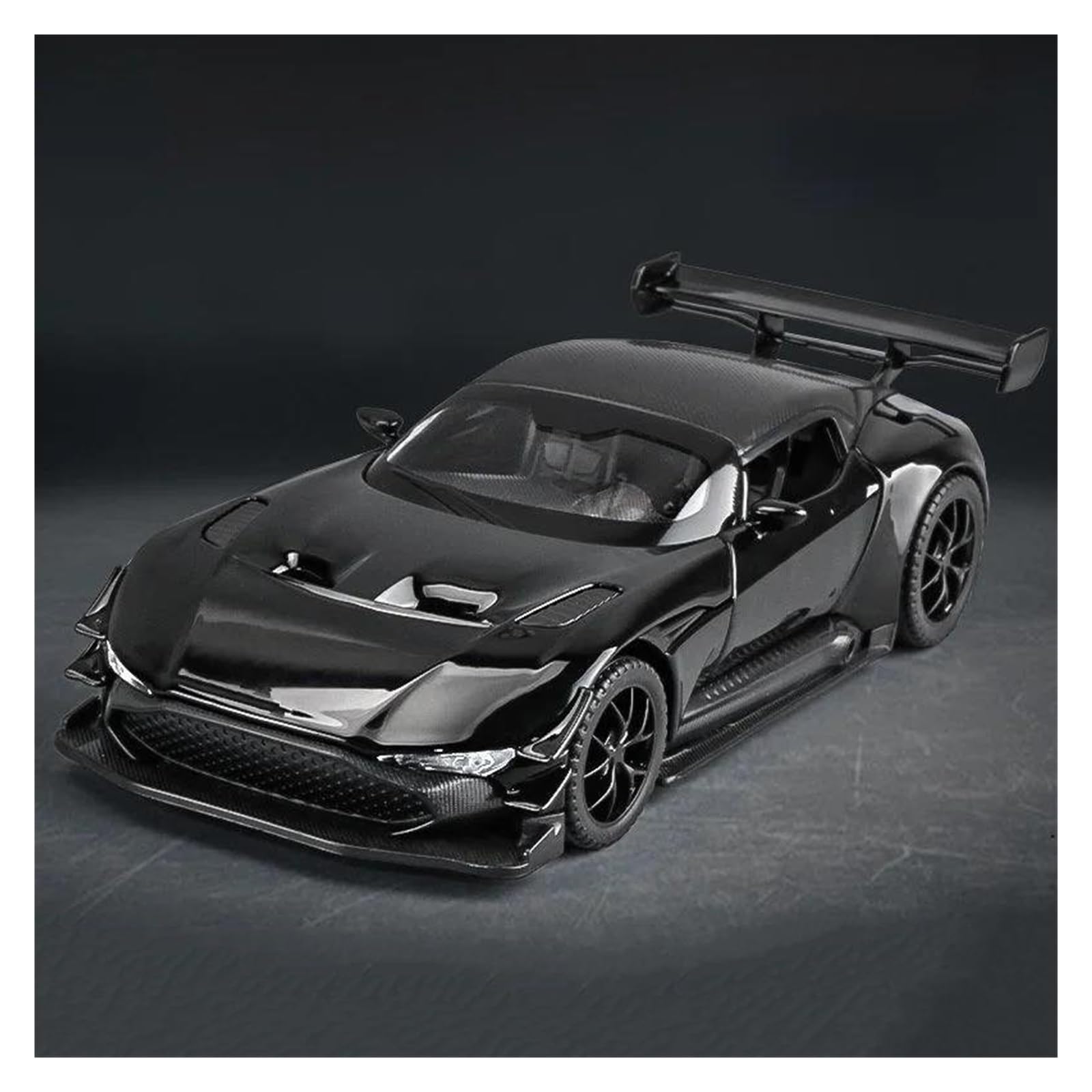 Bankoto Black Diecast Car For Aston Martin For Vulcan Diecast Model Car Collectible