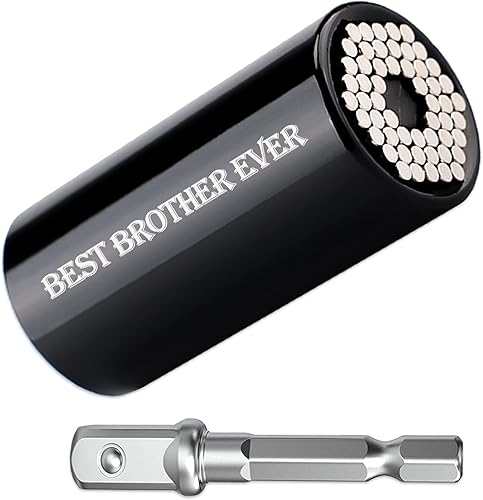 Enchufe universal personalizado para el mejor hermano de la historia rellenos de calcetines de Navidad para hermanos, ideas de cumpleaños para