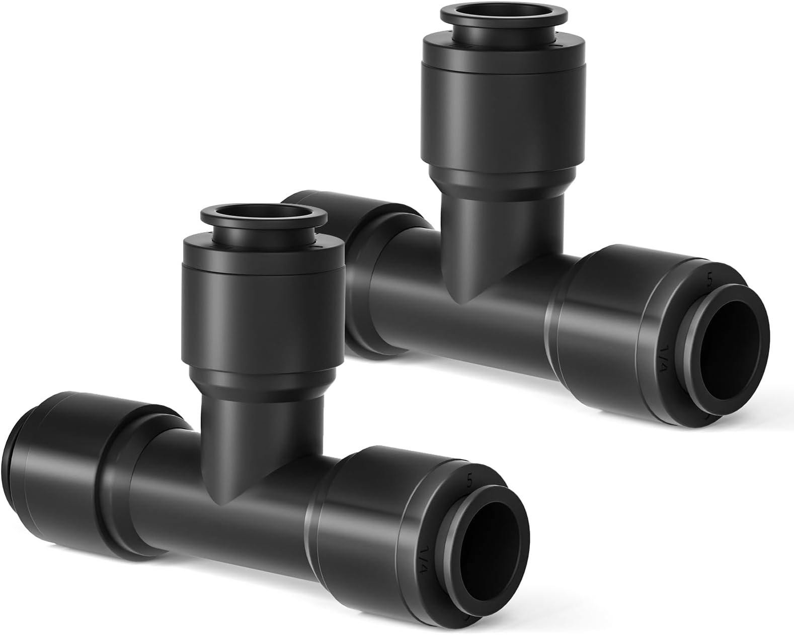- MIXC Quick Connect 1/4" Drip Irrigation Tee Connectors, Universal Barbed Fittings for 1/4" Tubing, Leak-Free Solution for Sprinkler & Drip Systems, 15 Pack