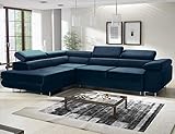 Das Ecksofa wurde aus hochwertigem T30-Schaumstoff und wasserabweisendem Veloursgewebe gefertigt. Montage unseres Schlafsofas - schnell und einfach, Anleitung und benötigte Komponenten immer inklusive