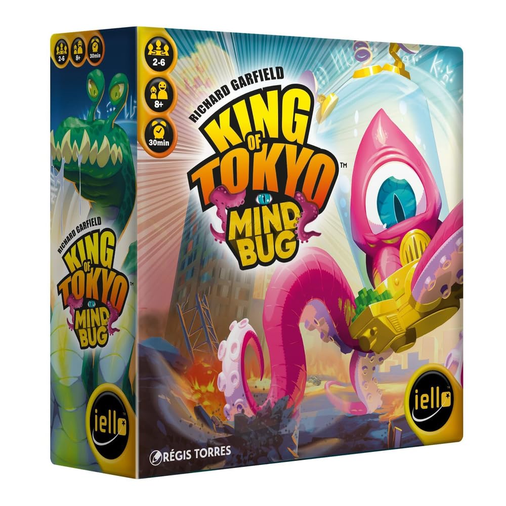 Iello | King of Tokyo x Mindbug | Board Game Expansion | Ages 8+ | 2-6 Players | 30 Minutes Playing Time