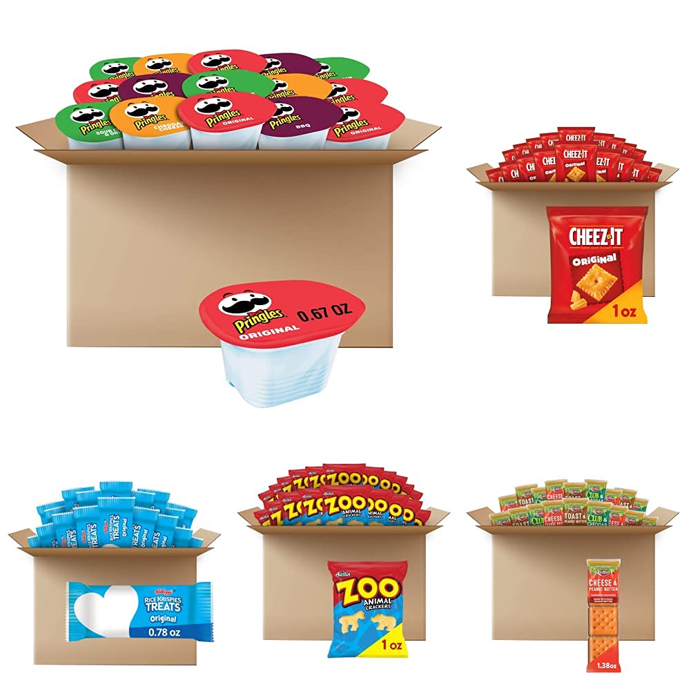 Buy Pringles, Potato Crisps Chips with Cheez-It Original Baked Snack ...