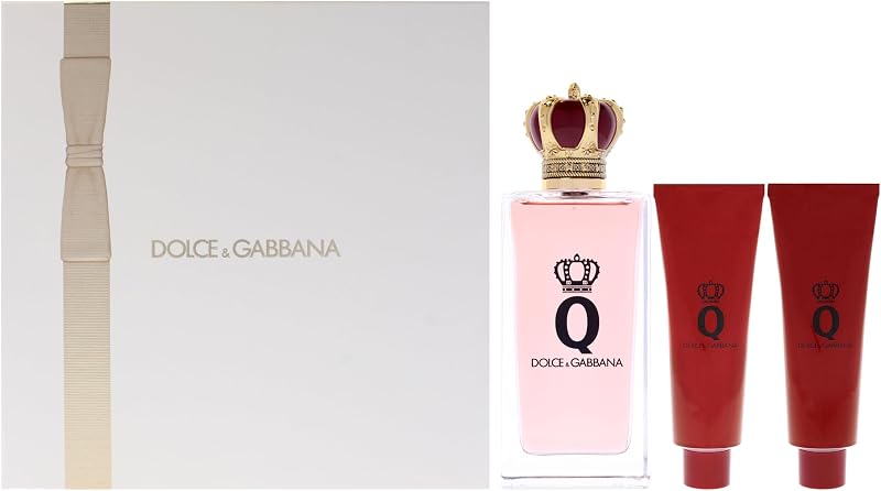 Q by Dolce and Gabbana for Women - 3 Pc Gift Set 3.3oz EDP Spray, 1.69oz Shower Gel, 1.69oz Body Lotion