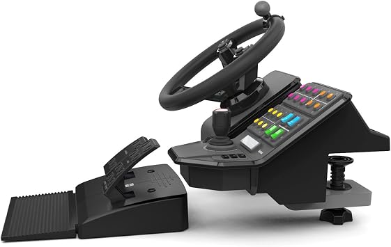 Saitek Farming Simulator Wheel, Pedals, Vehicle Side Panel Bundle (SCB432160002/01/1)