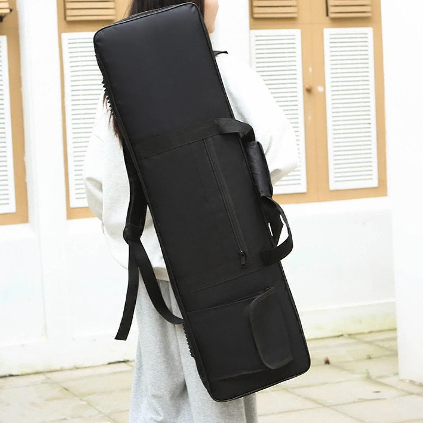 Borsa per Tastiera a 61 Tasti, Custodia per Tastiera Elettrica, Borsa Da Trasporto in Tessuto Oxford, Borsa a Tracolla, Foderata Spessa, Portatile E a, Xs