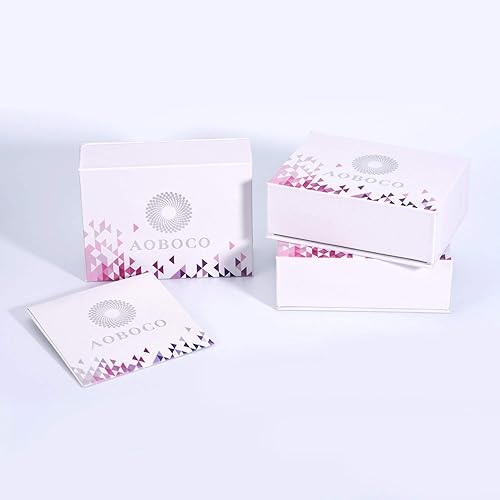 Miniatura 7 de AOBOCO Collar de cristal circular de plata de ley 925 con colgante de cristales para mujer con cristales austriacos, joyería para mujer, regalo de