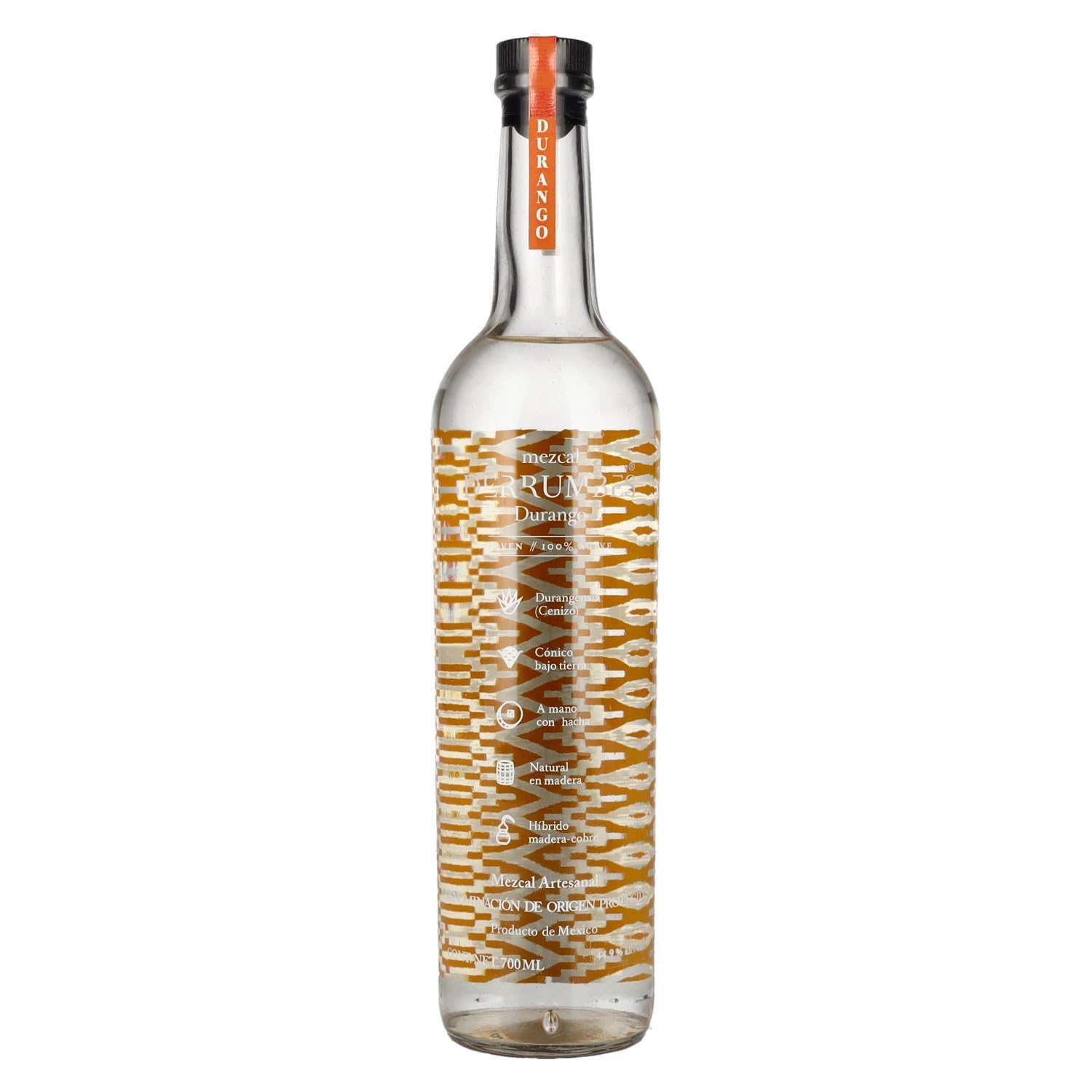 Derrumbes Mezcal DURANGO Joven 100% Agave LOTE 7 44,8% - 700 ml