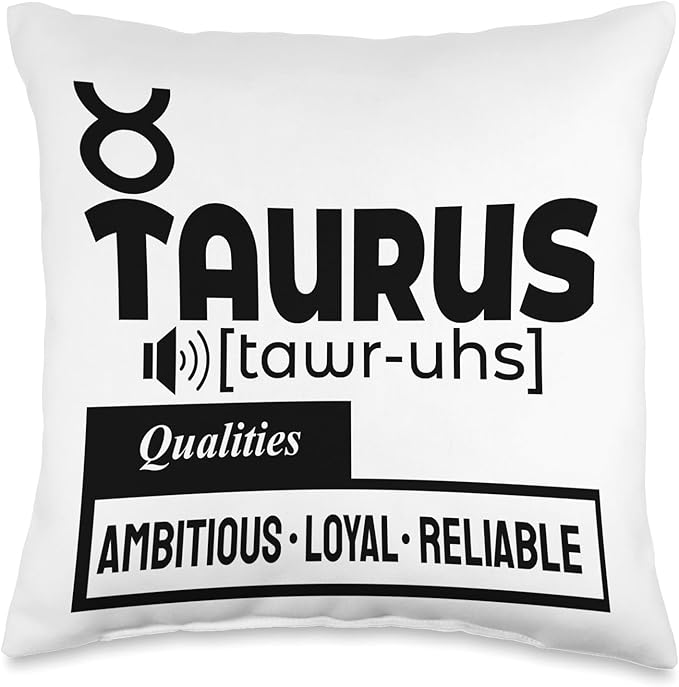 Taurus April May birthday zodiac sign Taurus's men and women Throw Pillow