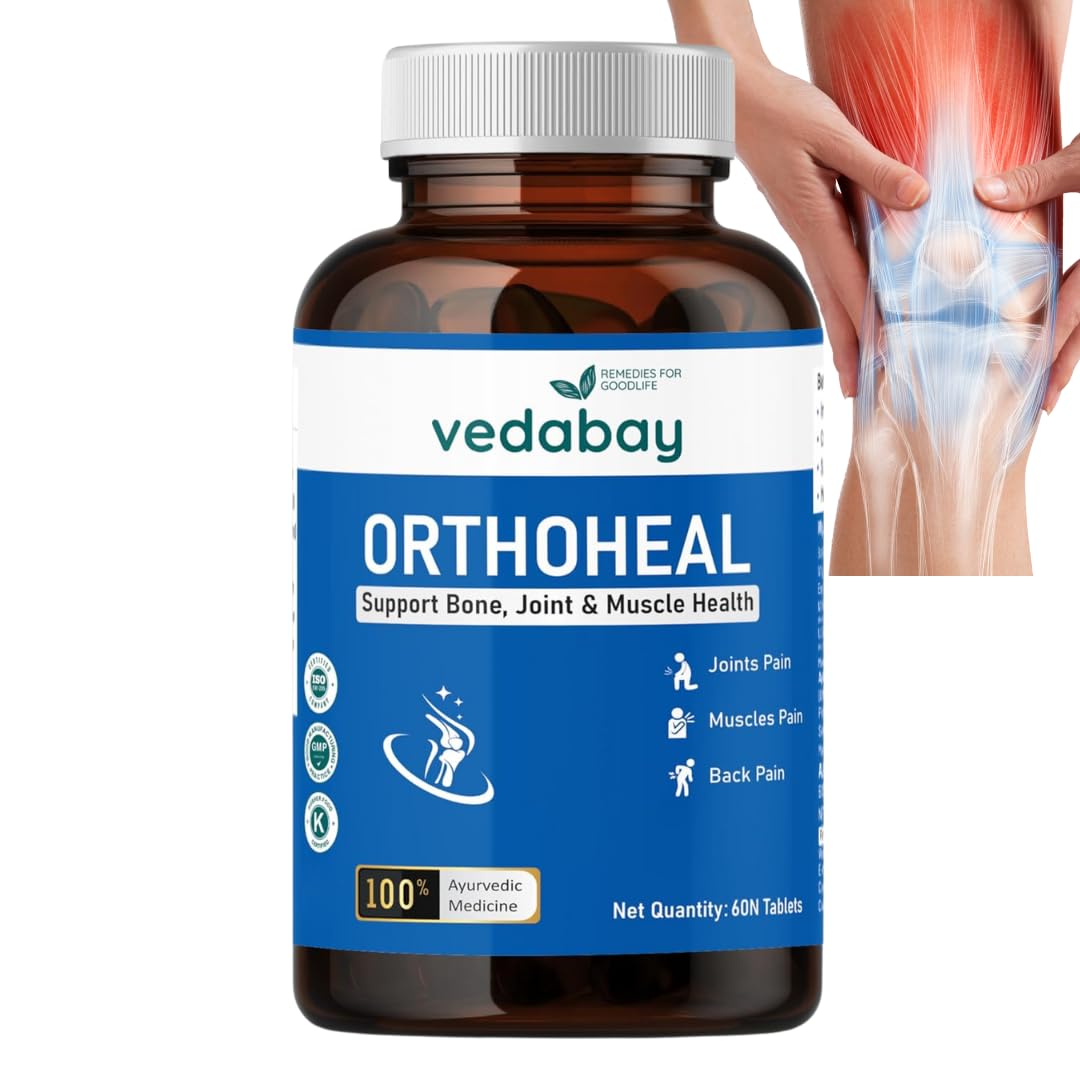 Vedabay Orthoheal Pain Relief Products, Knee, Back, Shoulder, Leg, Neck, Joint, Arthritis, with Arjuna and Ashwagandha, 60 Joint Support Supplement Tablets (B0CQ2QN55V) Amazon Price History, Amazon Price Tracker