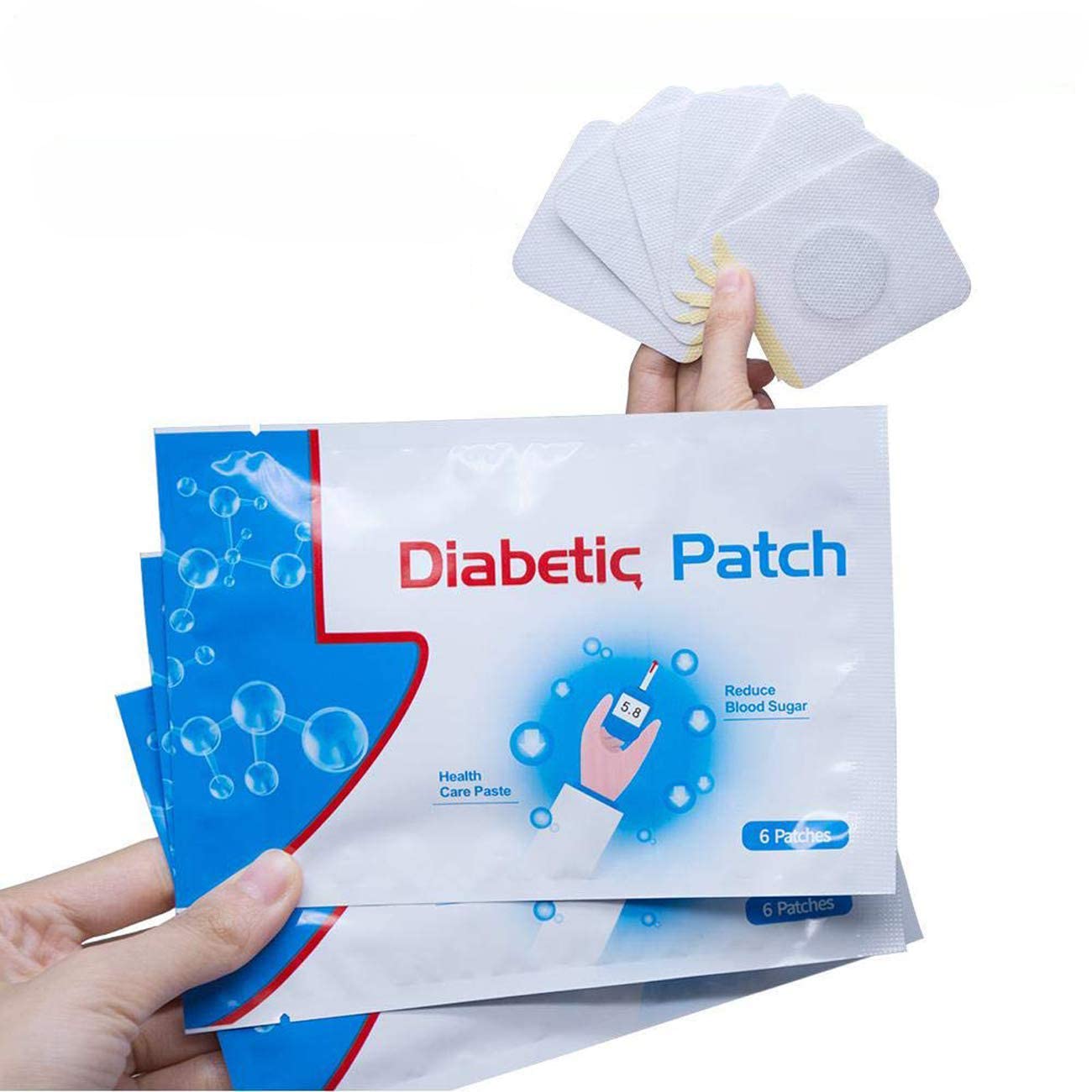 JCDZ 18PCS/3Bags Diabetes Plasters Natural Herbs,Diabetic Plaster High Blood Sugar Diabetes Patch, Pure Natural Herbal Diabetes Sticker