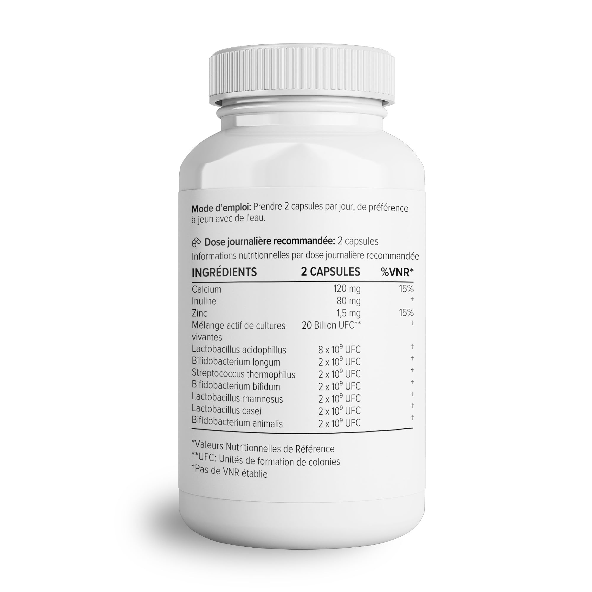 Complément alimentaire Complexe de probiotique de Theonia - 7 souches puissantes avec 20 milliards d’UFC par dose journalière - système immunitaire, la digestion et la santé de la peau - 60 gélules | 7 souches avec 20 milliards d’UFC par dose journalière