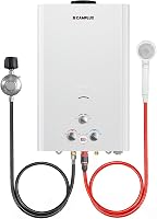 Camplux BW422 Propane Tankless Water Heater 4.22 GPM 110K BTU Outdoor Instant Hot Water for Camping Cabins RV