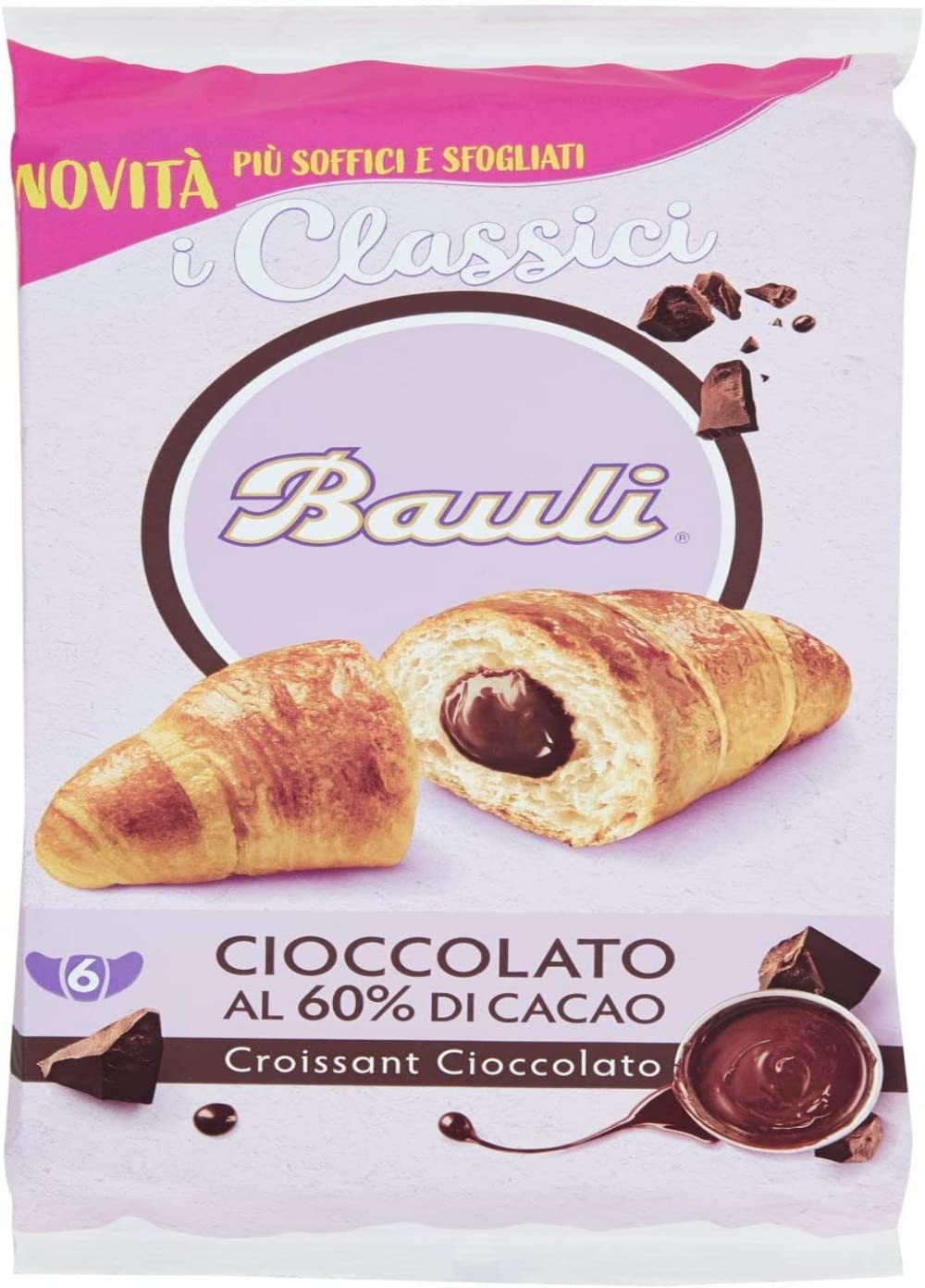6 Croissants with Chocolate 10.58oz 300g