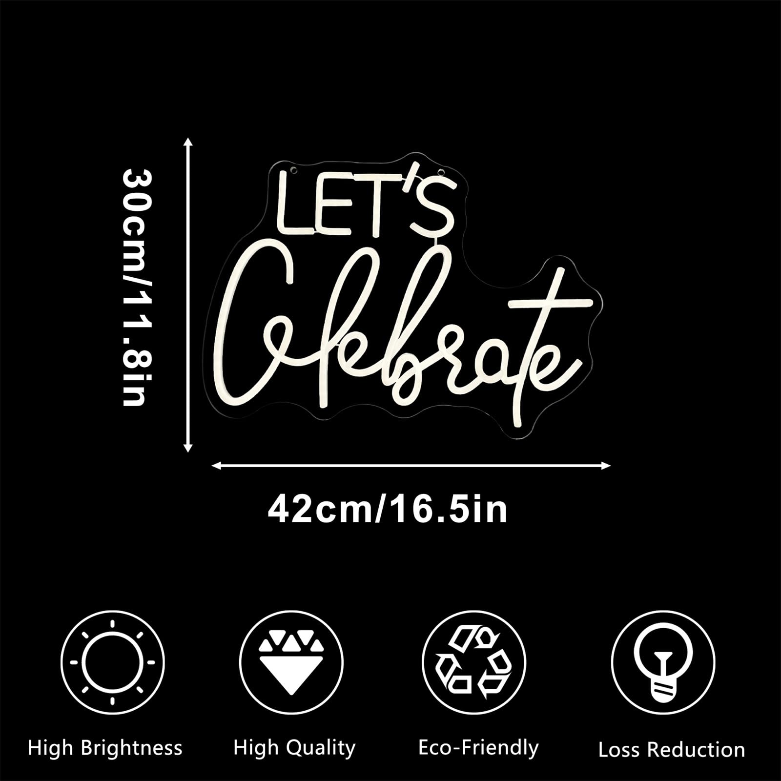 Let's Celebrate neonowy znak Boże Narodzenie przyjęcie neonowe światła wesele neonowy znak LED przyjęcie bożonarodzeniowe bar na zewnątrz ślub dekoracja ścienna lampki nocne dekoracja USB z