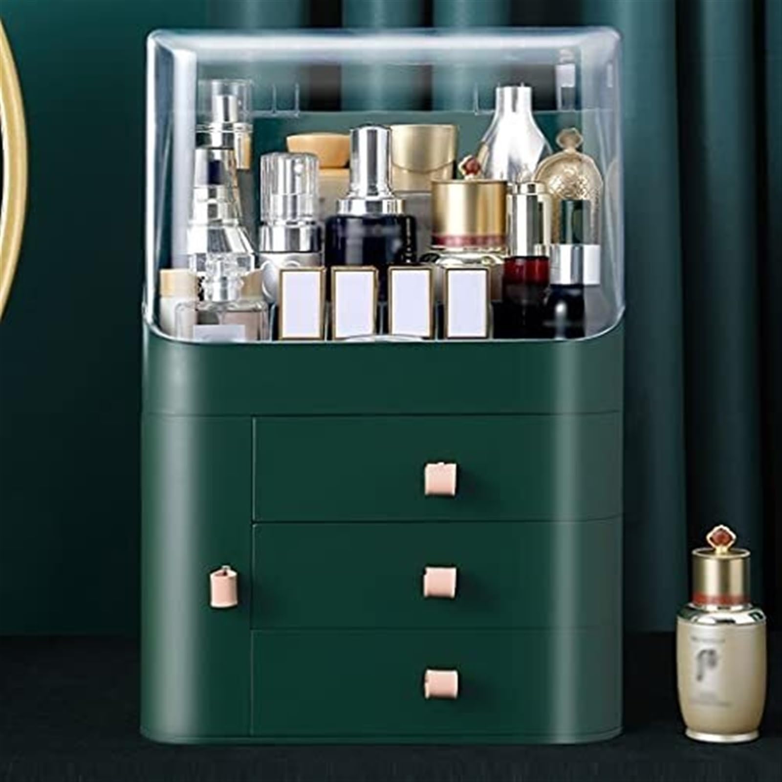 Herramientas Maquillaje Organizador De Maquillaje Plástico, Caja Almacenamiento Cosméticos, Productos para El Cuidado La Piel Escritorio, Tocador Uso Diario
