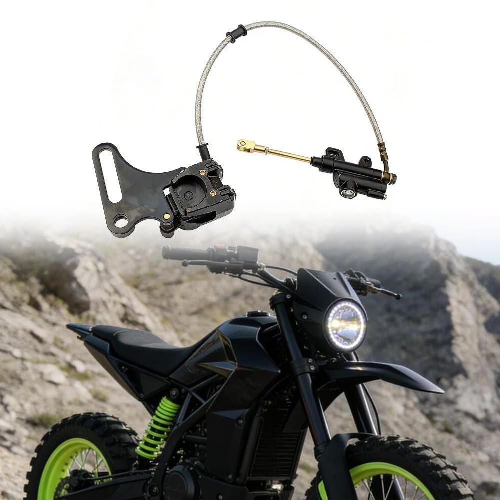 Ensemble de frein à disque arrière de 15 mm pour motos 125 cc 140 cc tout-terrain VTT et motos tout-terrain Kit de frein conçu pour fournir une puissance d'arrêt stable et sûre