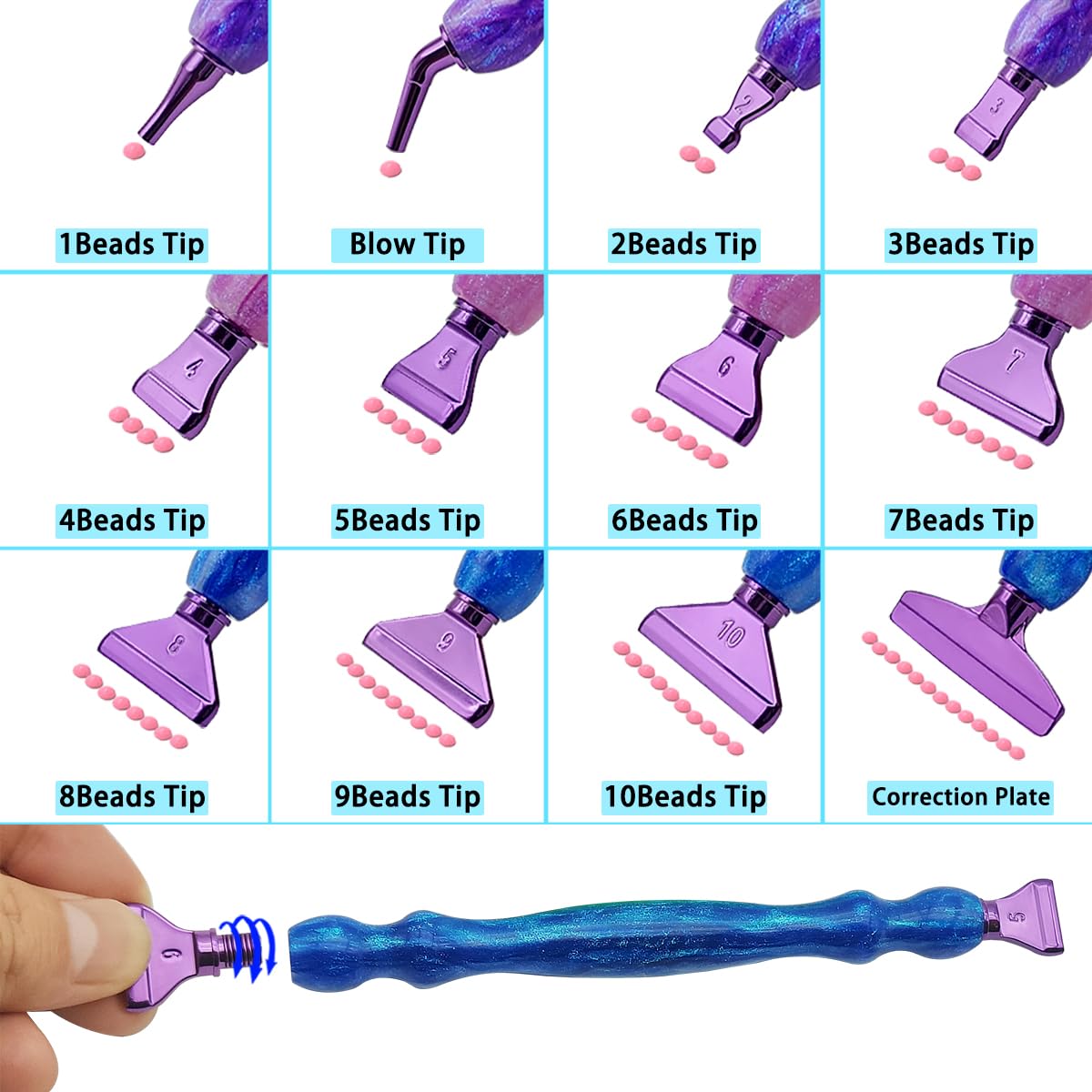 SENHAI 24 Pcs New Diamond Art Pens Kits - Image 2