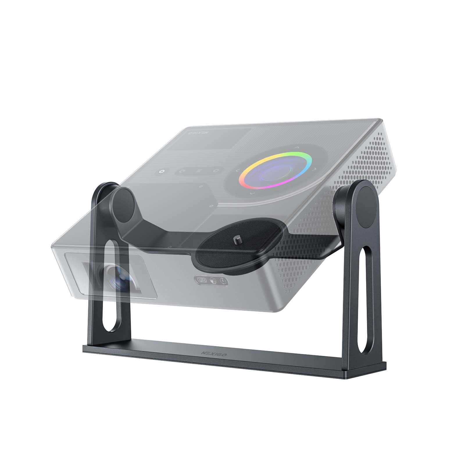 NexiGo Soporte de Escritorio Gimbal para proyector Nova Mini, inclinación Ajustable 360 Grados, diseño Compacto y Elegante, fácil instalación, Ideal para Techo, Dormitorio y jardín