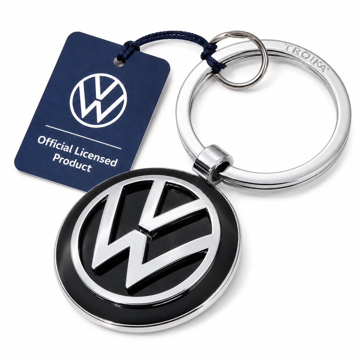 Llavero KEYRING – KR16-05/VW Emblema VW 1 llavero además oficial licensed by Volkswagen – metal fundido brillante – Original de Troika