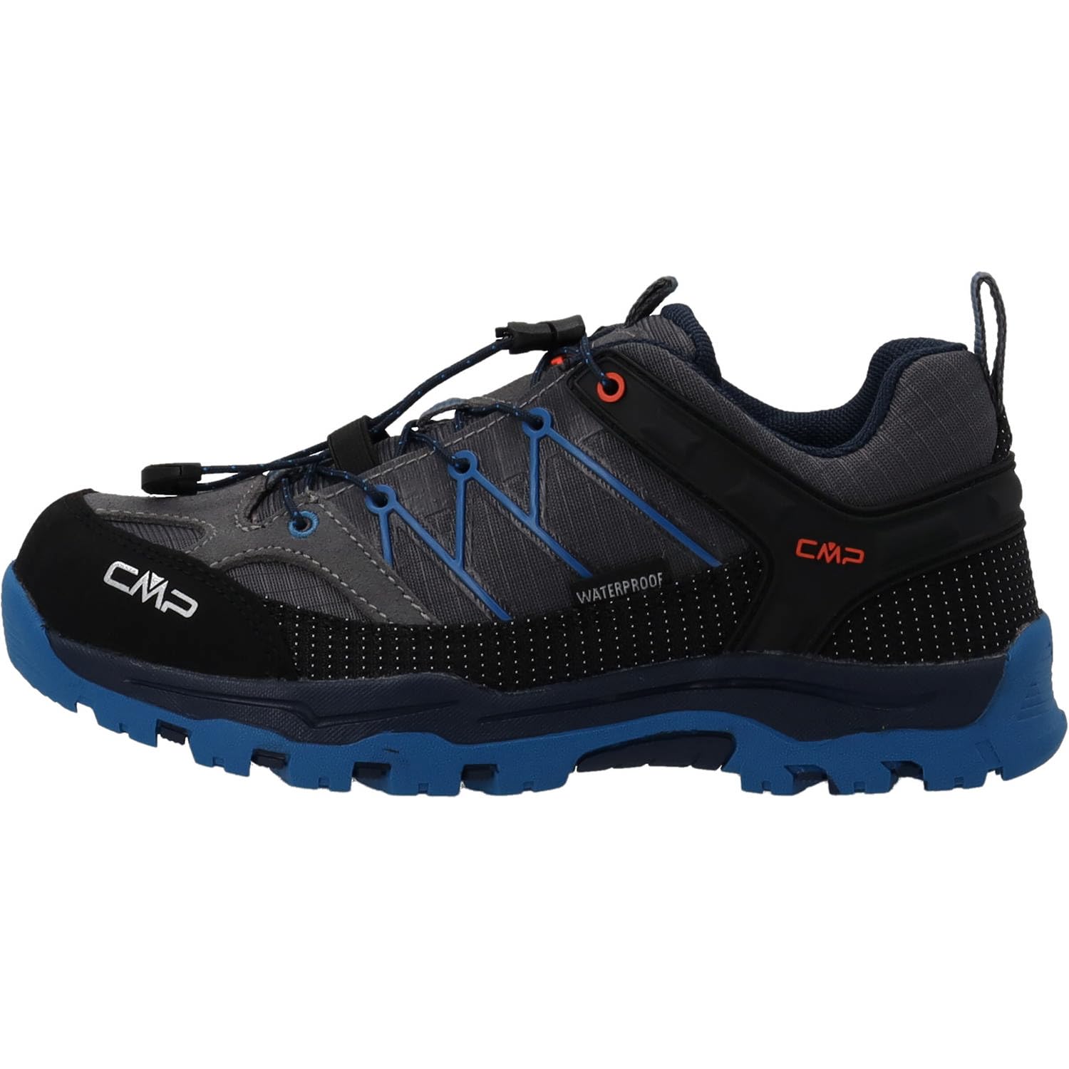 CMP Kids Rigel Low Trekking Shoes Wp, Zapatos de trekking Unisex niños, Grafito Ultramarino, 37 EU