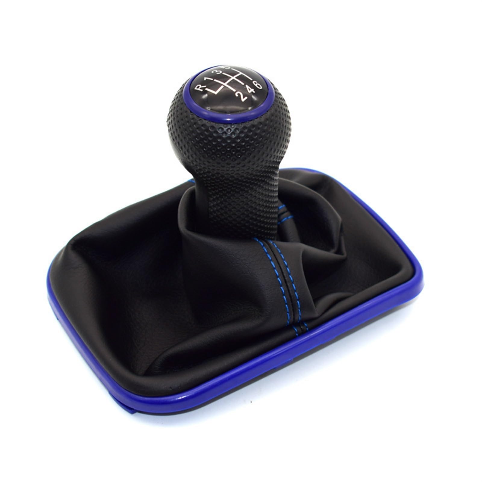 Wxnlbb Blue6 Speed Compatible With Volkswagen Bora Mk4 Shift Dust Cover Gear Cover Gear Lever Gear Lever Dust Cover(,12Mm)
