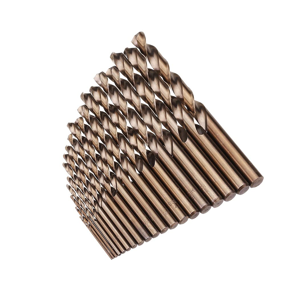 19 pz/Lotto 1-10mm M 35 Cobalto Punta elicoidale Set Fori di Posizionamento ad Alta durezza Ferro per Foratura Metallo Legno