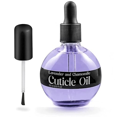 C CARE Aceite de cutícula para uñas - Levender y aceite de uñas de manzanilla - Hidrata y fortalece las uñas y cutículas - Gotero y cepillo
