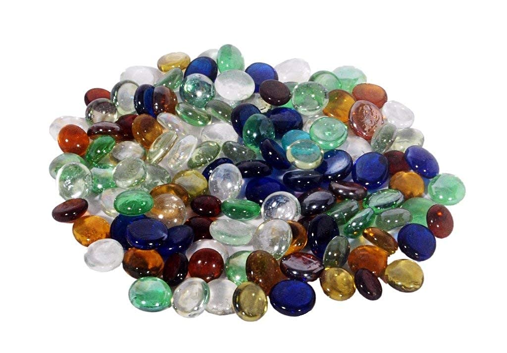 OhhSome 500GM Multicolor Glass Stone Pebbles Vase Filler (Glass Stone) (B09HQJT7N2) Amazon Price History, Amazon Price Tracker