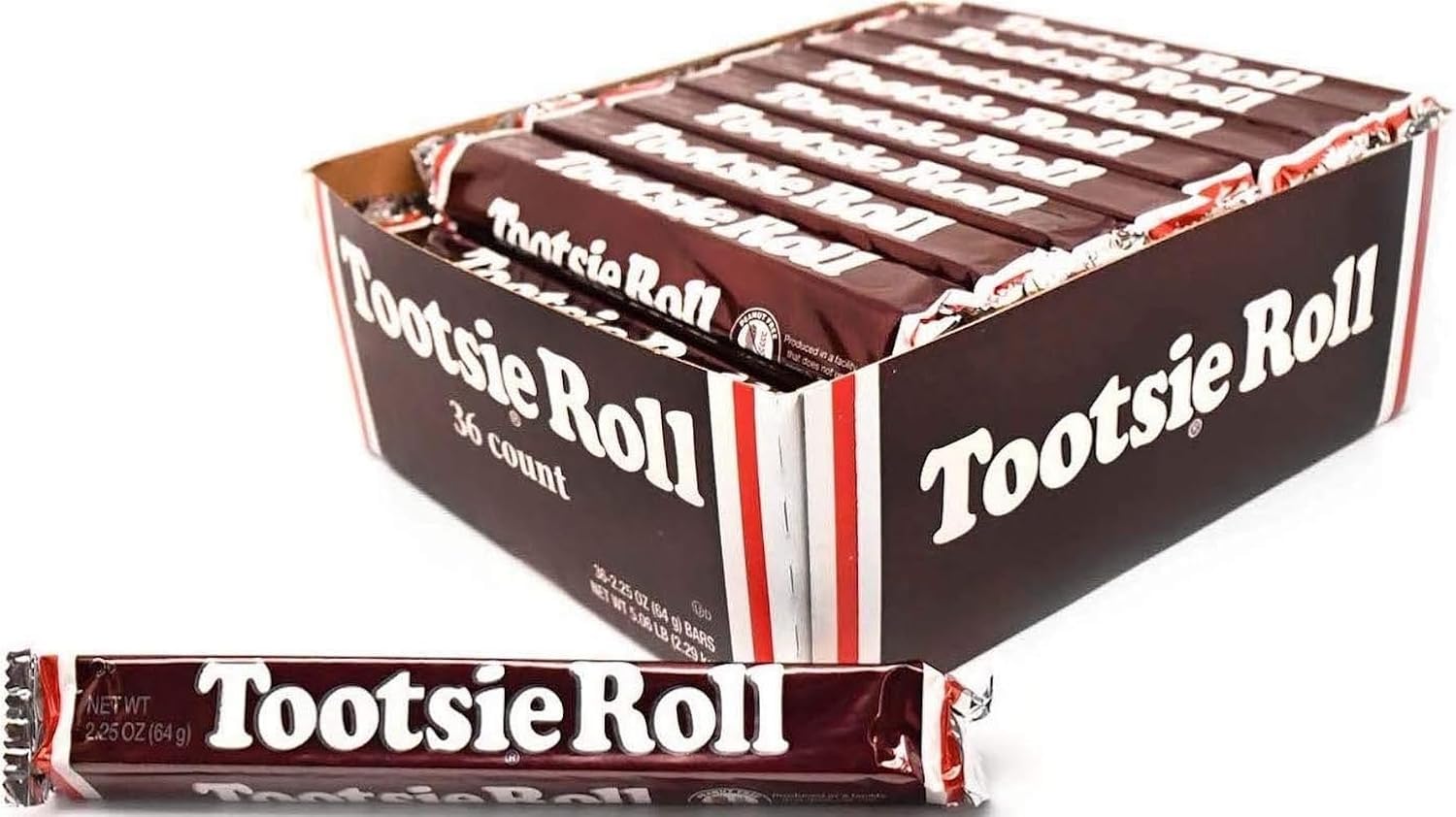 Tootsie Roll Bars, 2.25-Ounce Rolls (Pack of 36)