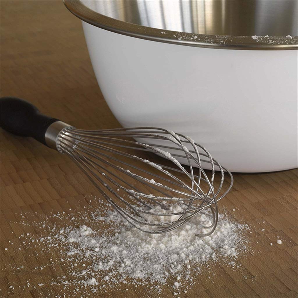 ZHANGXIAO Frusta, Manico in Silicone Palloncino Acciaio Inossidabile Gorgogliatore di Latte Mescolare La Barra (Dimensione : 29×7cm)
