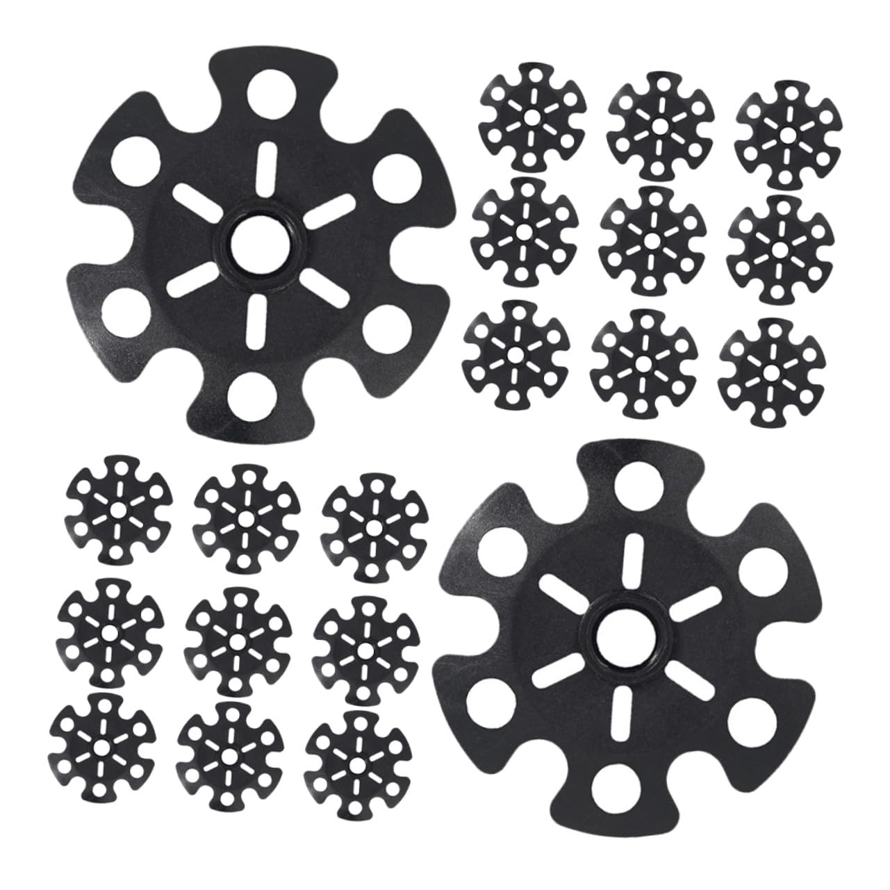 20piezas Cestas de Bastones de Trekking Protector de Copo de Nieve Puntas Antideslizantes para Aventuras al Aire Terrenos de Hielo y Barro