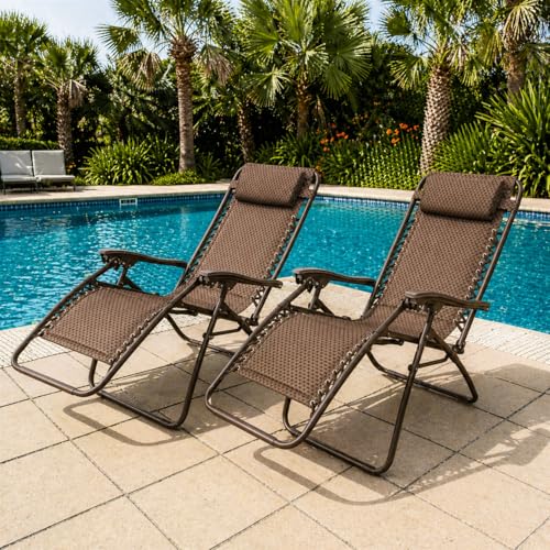 Olive Grove Padded Garden Sun Lounger