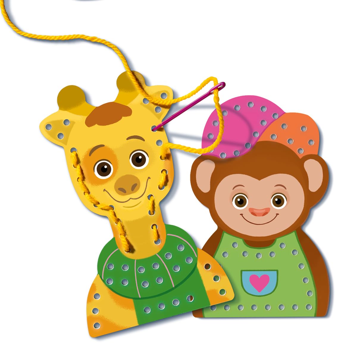 Ravensburger – Be Creative – Mini Broderie – Création Animaux en Broderie – Pochoir prédécoupés – Loisir créatif – Activité détente et créative – Dès 6 Ans – 25536