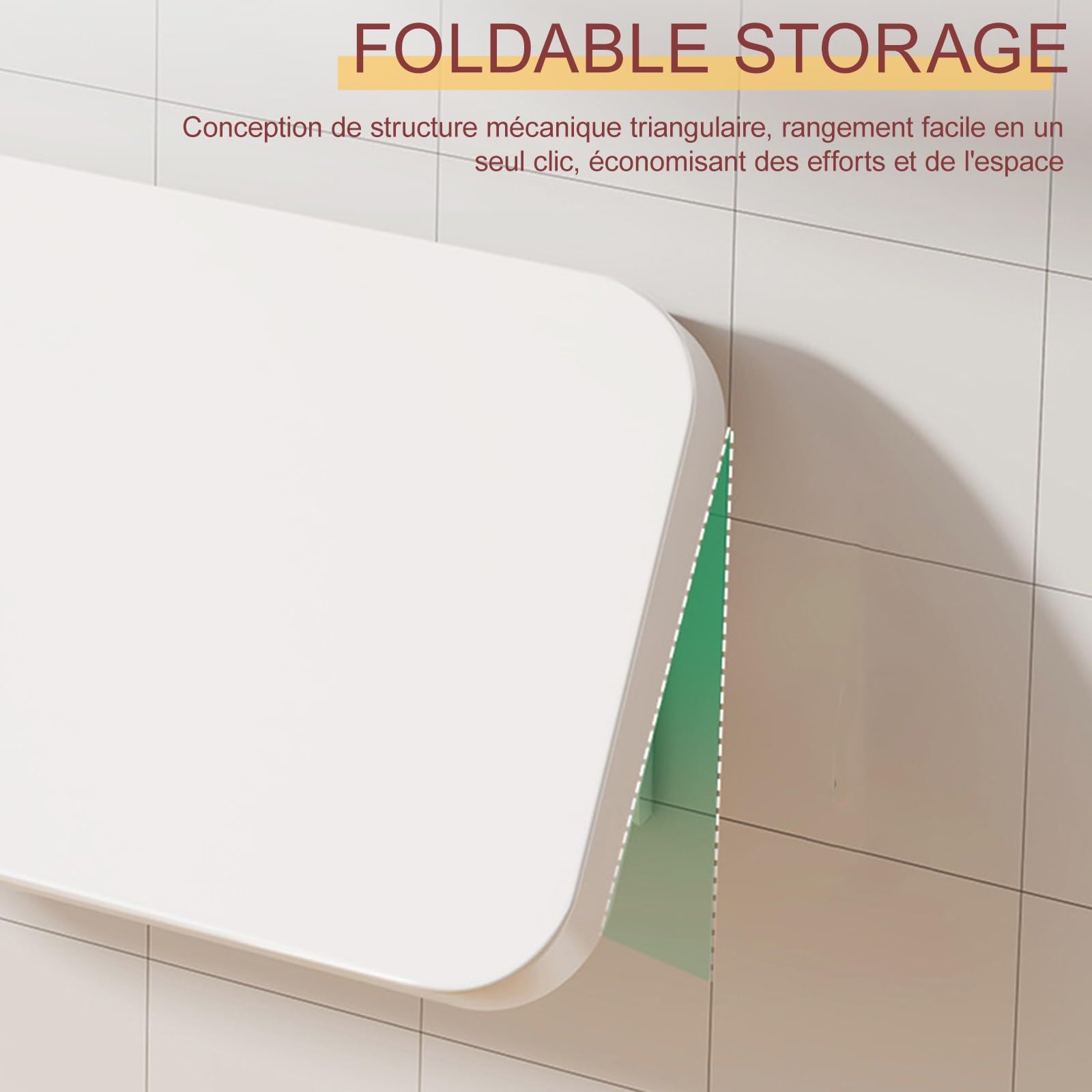 Banco de trabajo plegable montado en la pared, mesa flotante que ahorra espacio para oficina en casa, cocina, bar y balcón, plancha, fácil de instalar, ideal para boo y portátiles
