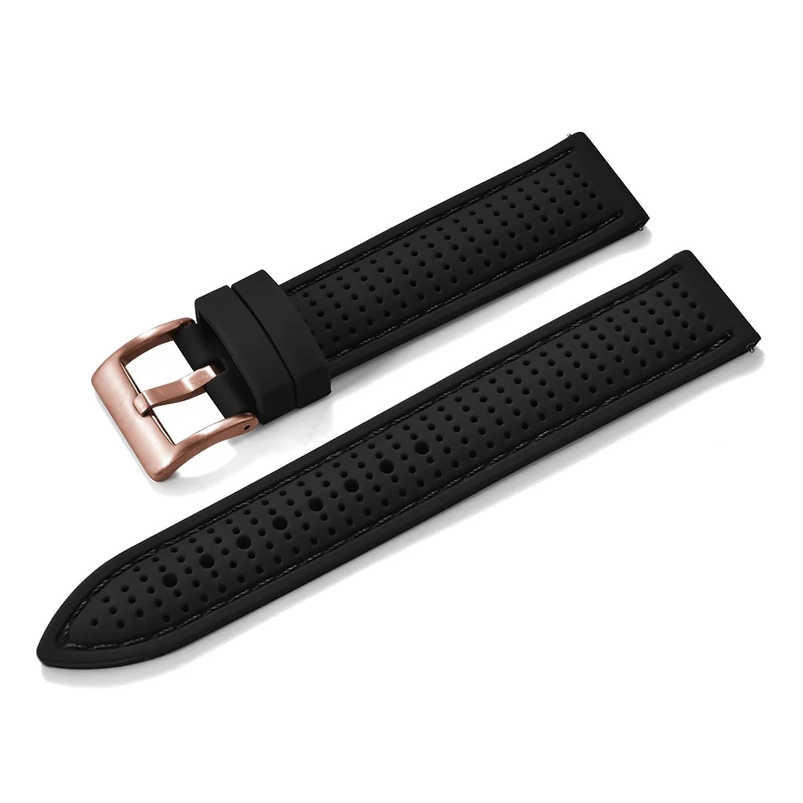 SiChouwz Cinturino Sportivo In Silicone A Sgancio Rapido - In Gomma Morbida Traspirante E Impermeabile Da 18 Mm, 20, 22, For Uomo Donna