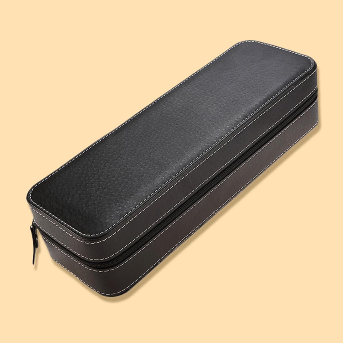 Homoyoyo Boîte de Rangement pour Montres Noire, 6 Emplacements, Cuir