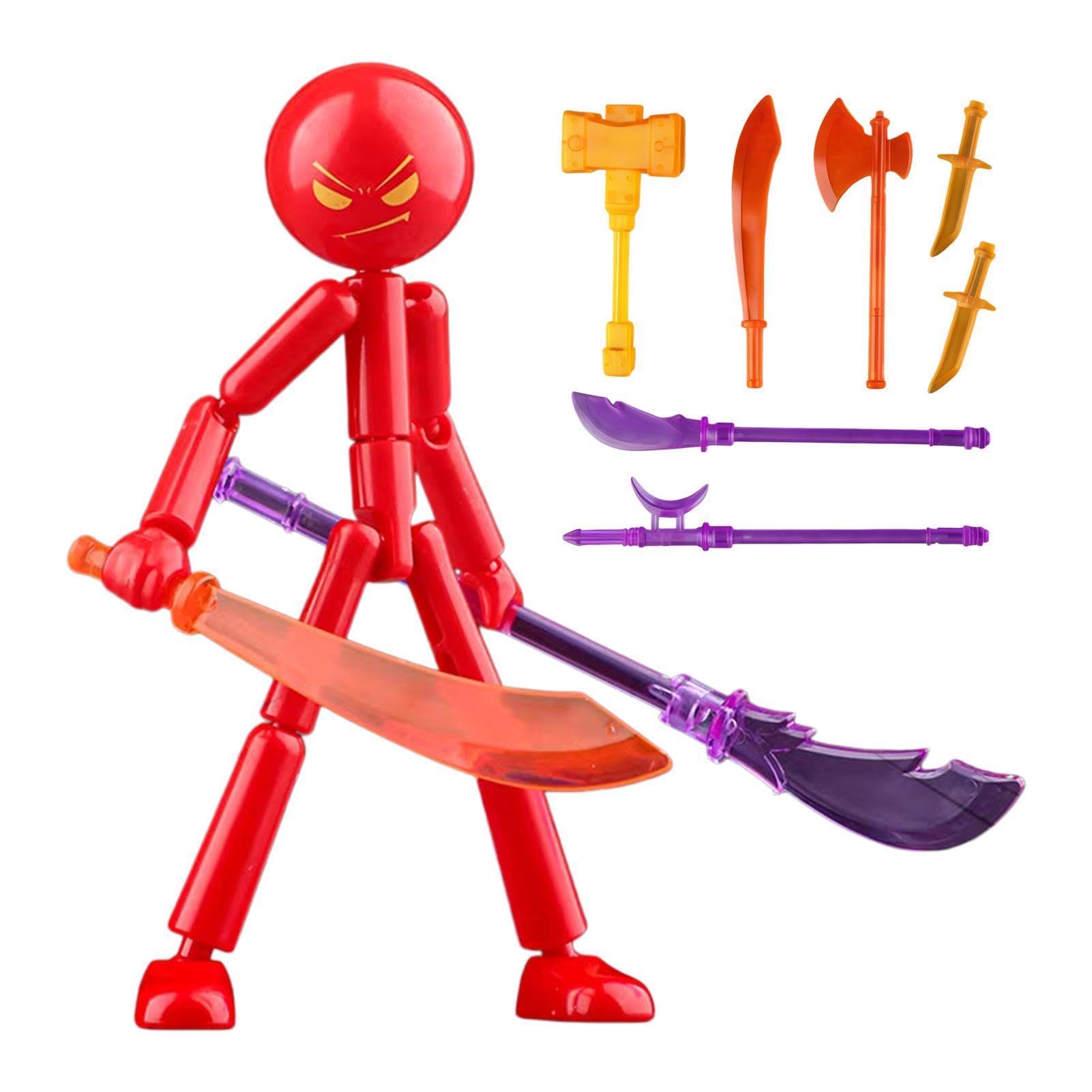 Collectable Action Figures Set, Stop Motion Figures With 7 Weapons, 12x18x3cm, Full Body Mechanical Doll, Multi-Jointed Movable Robot, Full Body Poseability, for Kids, Hobbyists (D#)