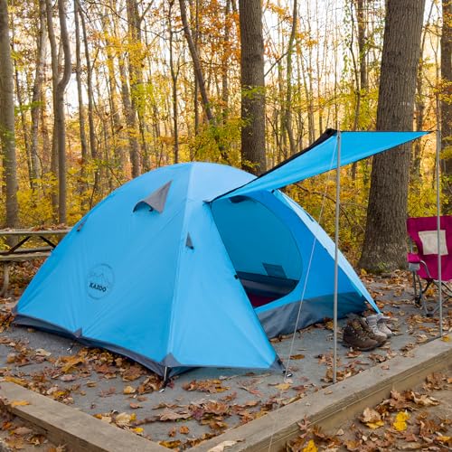 KAZOO Carpa impermeable para mochileros 3 personas ligera miniatura 6