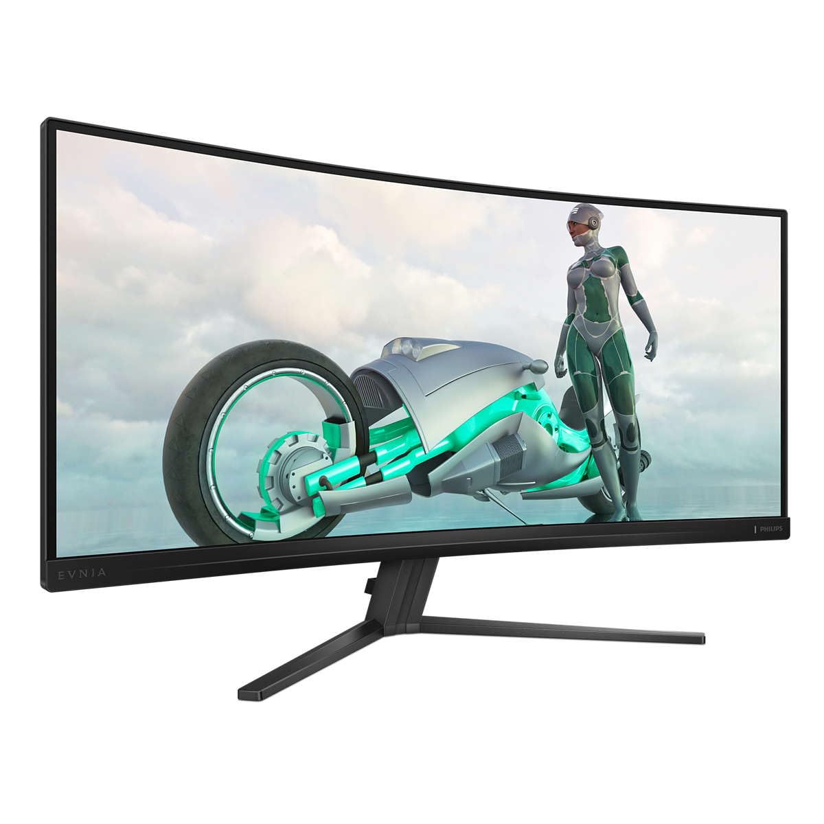 Philips Evnia 34M2C3500L - 32-calowy zakrzywiony monitor do gier WQHD, 180 Hz, 0,5 ms, FreeSync Premium, HDR10 (3440x1440, 2X HDMI, DisplayPort) Ciemnoszary