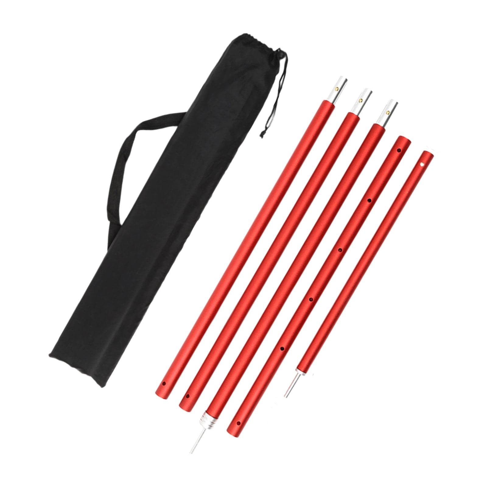 THE STYLE SUTRA® Aluminum Alloy Tent Poles Durable Bar Tarp Poles for Outdoor Home Backyard Red|5 Tent Poles-image-13